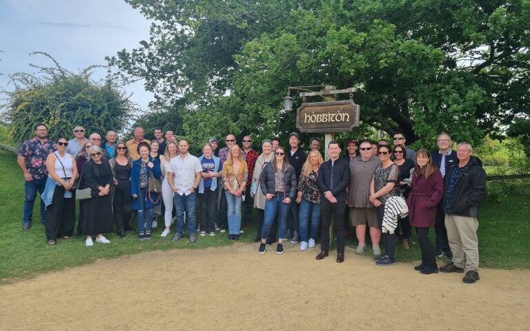 Reid & Harrison Staff at Hobbiton